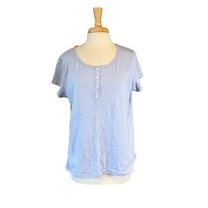 F&F Light Blue Short Sleeve Women's Tee Large